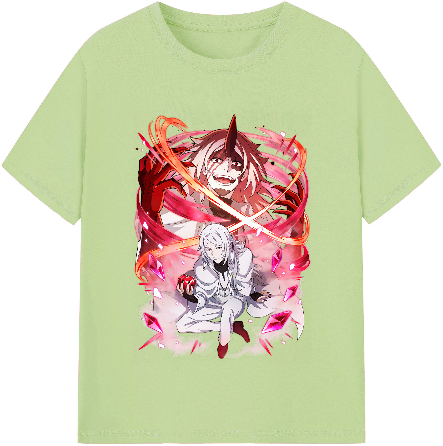 （画像用） 文豪ストレイドッグス Bungo Stray Dogs 綿100％半袖Tシャツ（フロントプリント）